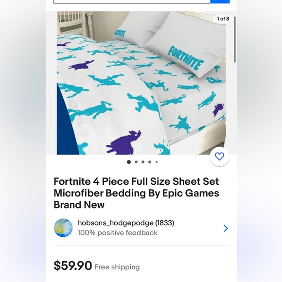 Fortnite sheet set - Picture 9 of 15